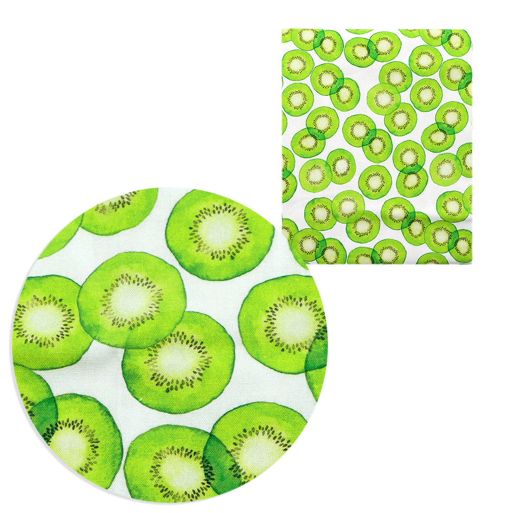 fruit kiwi printed fabric