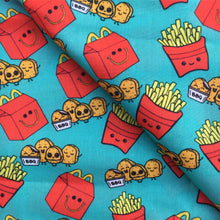 Load image into Gallery viewer, french fry food box printed fabric
