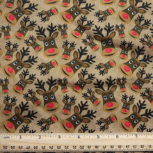 Load image into Gallery viewer, christmas day deer reindeer giraffe printed fabric
