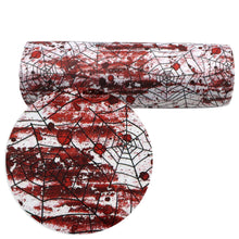 Load image into Gallery viewer, spider spider web blood printed fabric
