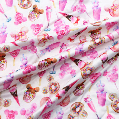 pink series printed fabric