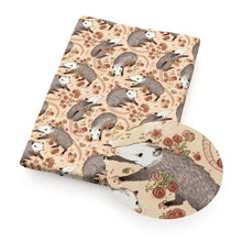 Load image into Gallery viewer, possum flower floral printed fabric
