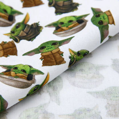 green series printed fabric