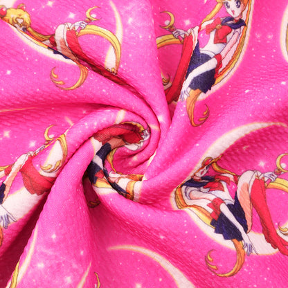 red series printed fabric