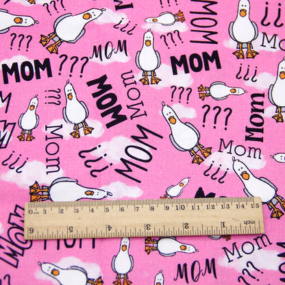 mother printed fabric