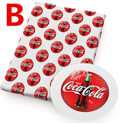 Cola printed fabric