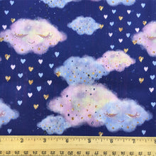 Load image into Gallery viewer, cloud heart love printed fabric
