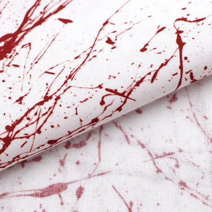 paint splatter blood printed fabric