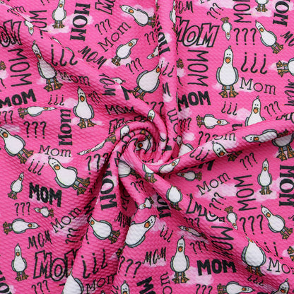 mother printed fabric