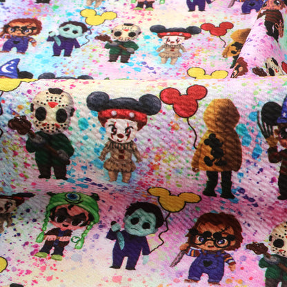 paint splatter printed fabric