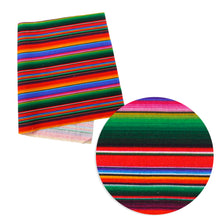 Load image into Gallery viewer, stripe rainbow color printed fabric
