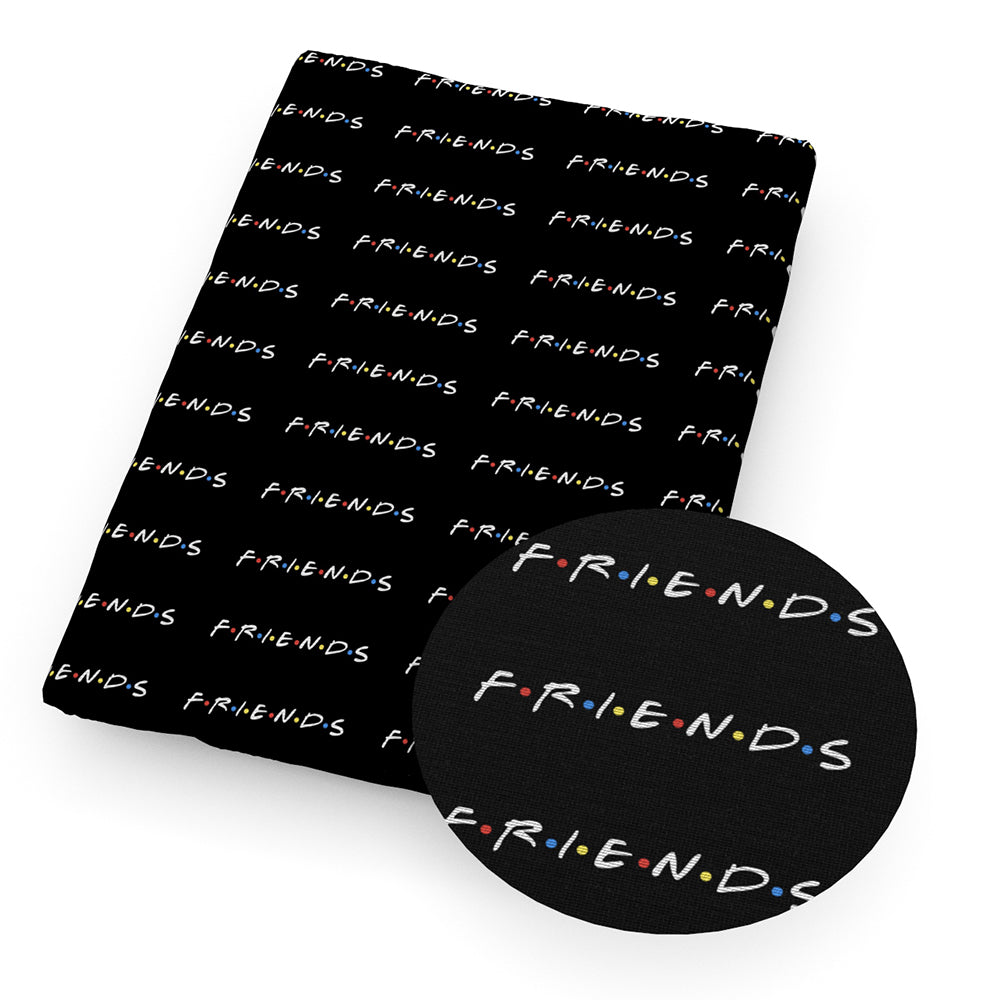 black series printed fabric