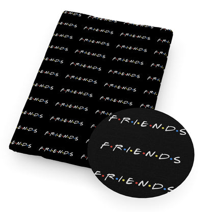 black series printed fabric