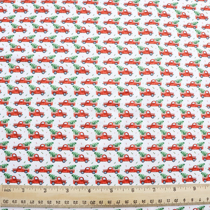 christmas day printed fabric