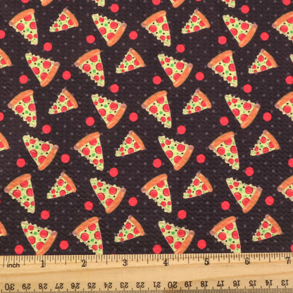 food pizza hut pizza printed fabric