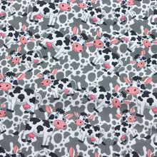 Load image into Gallery viewer, cow pattern black series printed fabric
