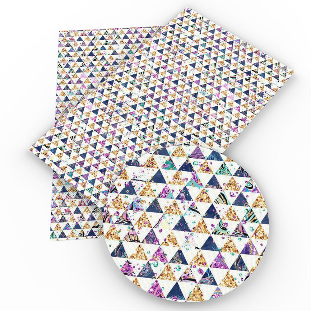 triangle geometric patterns printed fabric