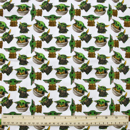 green series printed fabric