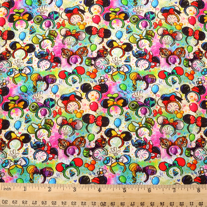 crochet headband hairband printed fabric