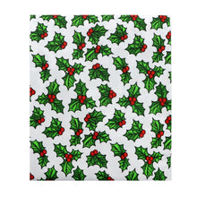 Load image into Gallery viewer, christmas tree leaf leaves tree holly printed fabric

