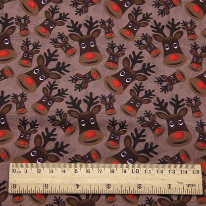 christmas day deer reindeer giraffe printed fabric