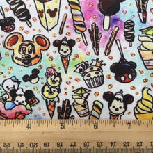 Load image into Gallery viewer, dole whip cake cupcake ice cream popsicle printed fabric
