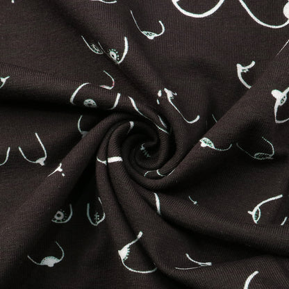 breast cancer paint splatter printed fabric