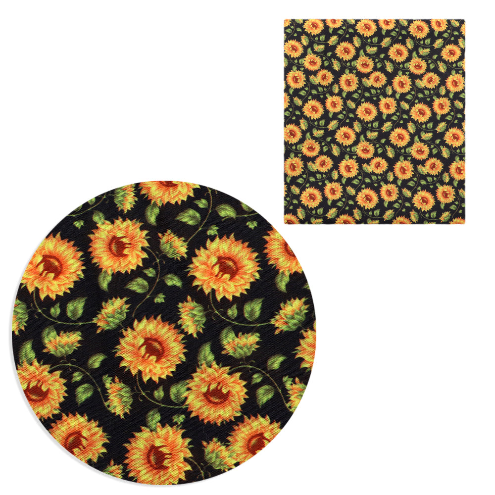 sunflower printed fabric
