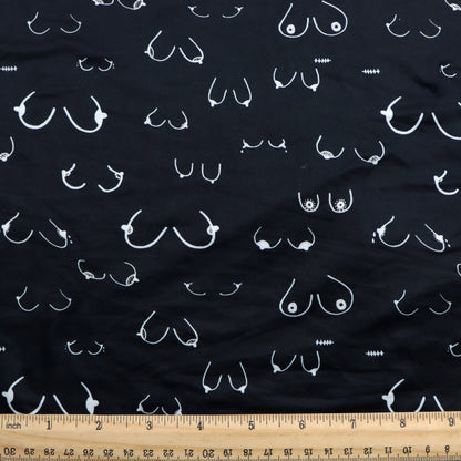 breast cancer paint splatter printed fabric