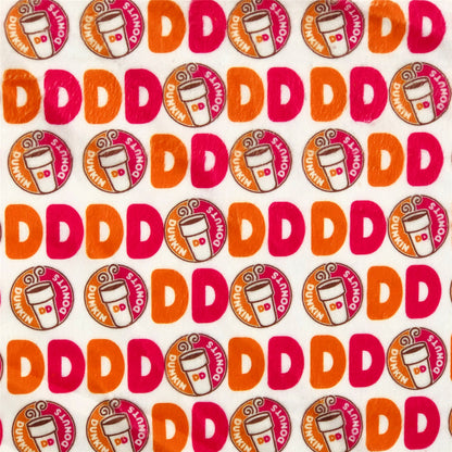 drinks dunkin donuts printed fabric