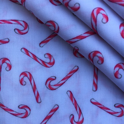christmas day crutch printed fabric
