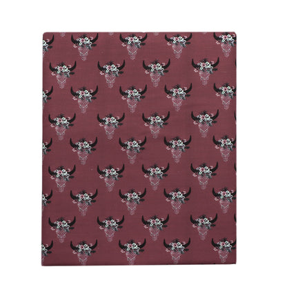 flower floral red series cow pattern printed fabric