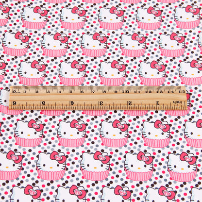 dots spot printed fabric