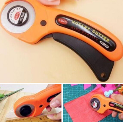 plastic household gadgets leather fabric roller knife printed fabric