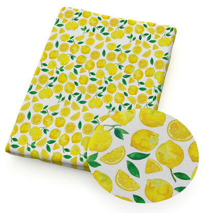 fruit lemon printed fabric