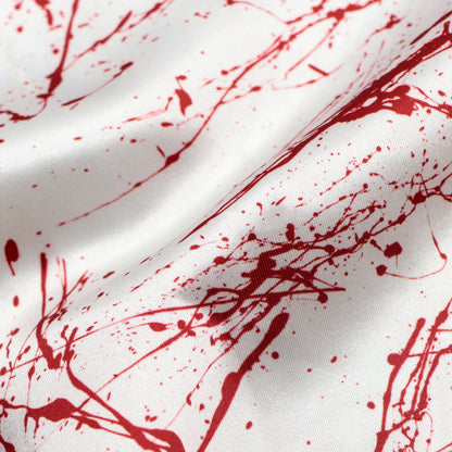 paint splatter blood printed fabric