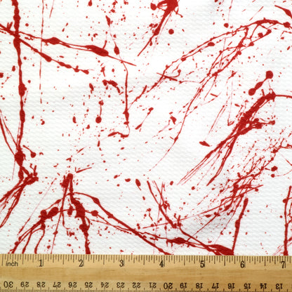 paint splatter blood printed fabric