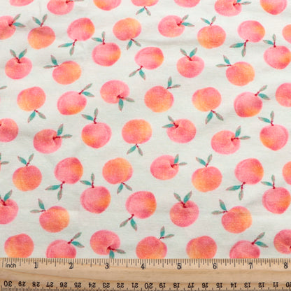 fruit peach pink series printed fabric