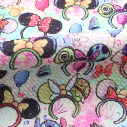 crochet headband hairband printed fabric