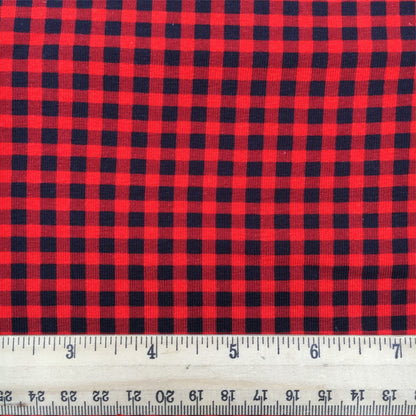plaid grid christmas day printed fabric