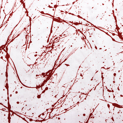 paint splatter blood printed fabric