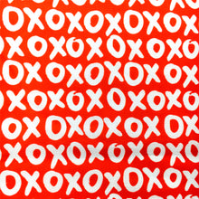 Load image into Gallery viewer, letters alphabet valentines day xoxo printed fabric
