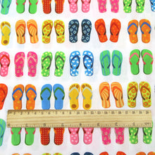 Load image into Gallery viewer, flip flops slippers printed fabric
