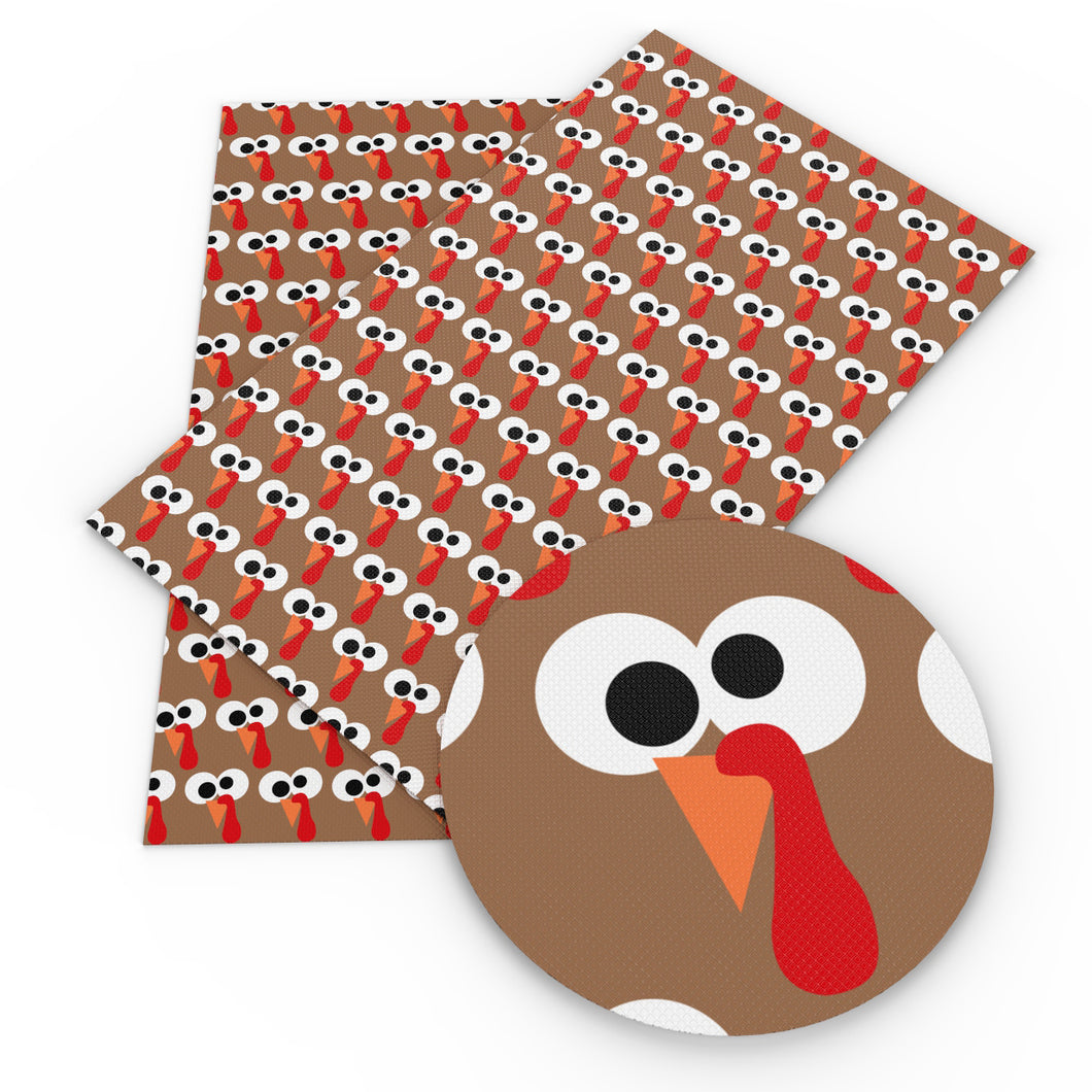 turkey chicken printed fabric