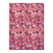 Load image into Gallery viewer, pink series moroccan lattice printed fabric
