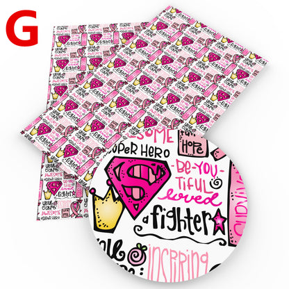 breast cancer printed fabric