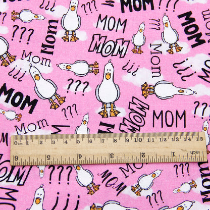 mother printed fabric