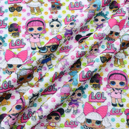 dots spot printed fabric