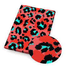 Load image into Gallery viewer, leopard cheetah red series printed fabric
