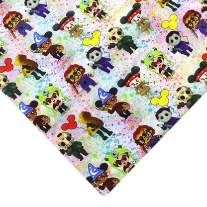 paint splatter printed fabric